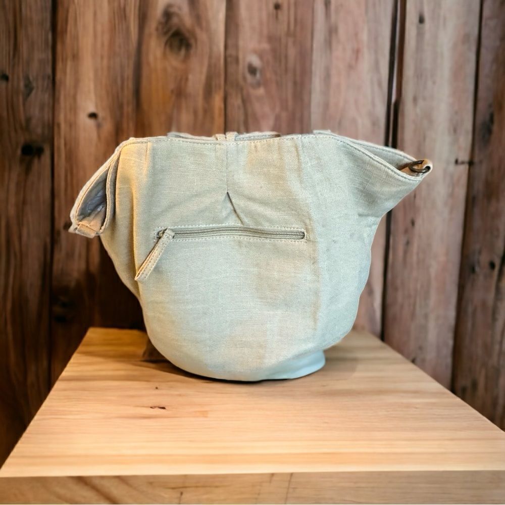 J. Jill Women’s Tan Linen Woven Tote Hobo Hand Bag - Picture 2 of 15
